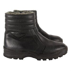Pajar Canada Men's Size 10 Black Leather Zip Up Insulated Winter Boots